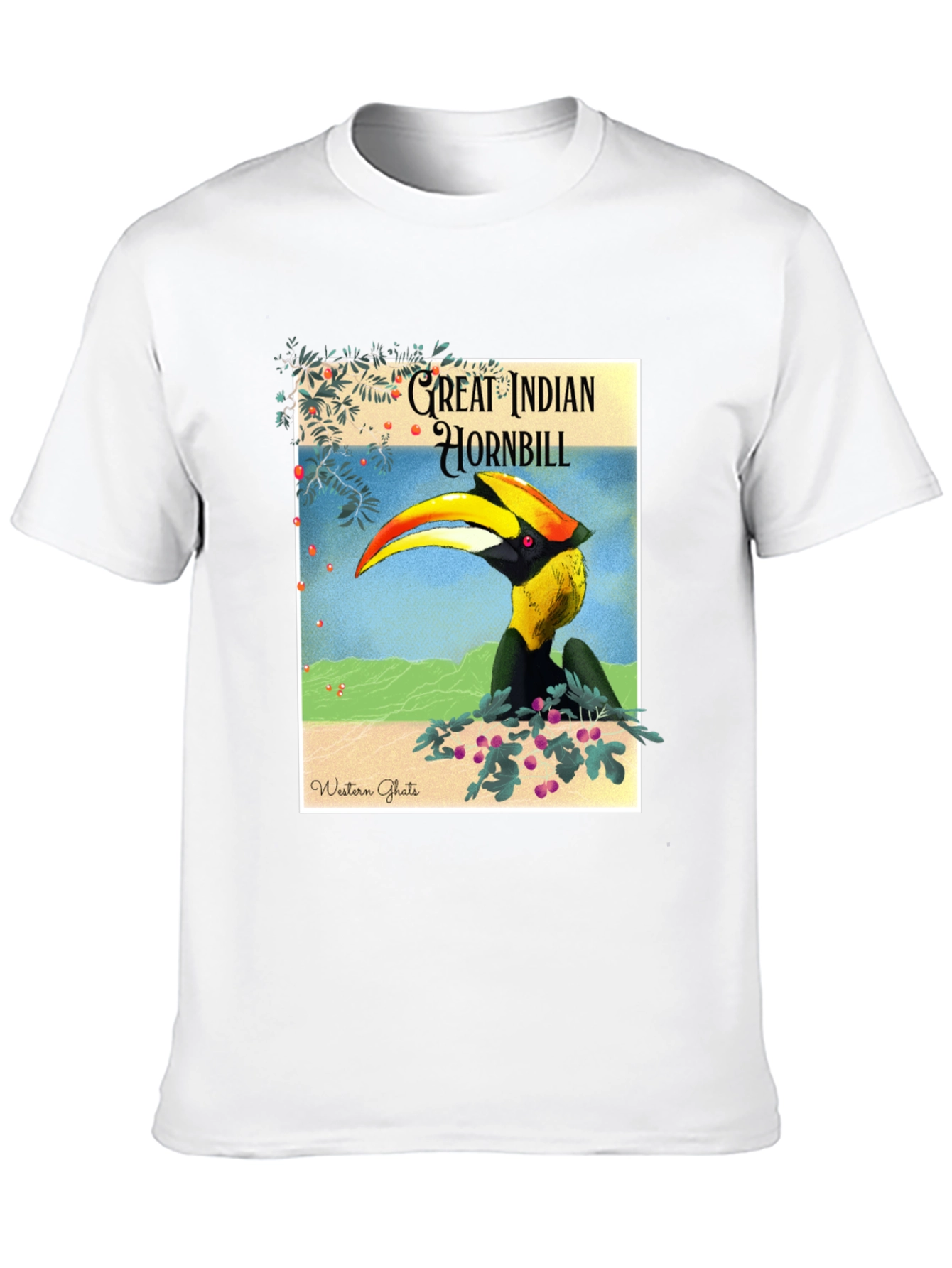 Great Indian Hornbill Graphic Tee