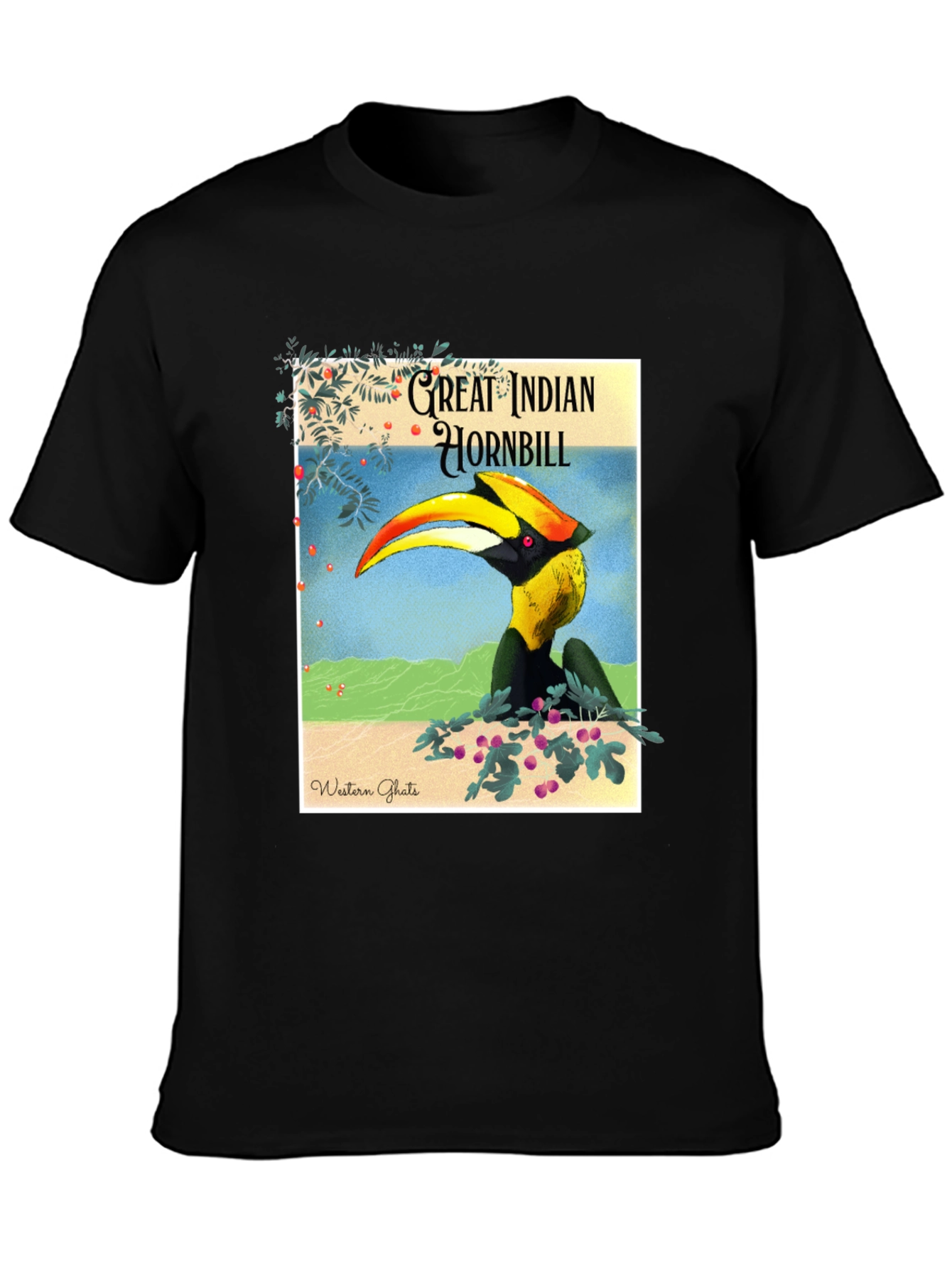 Great Indian Hornbill Graphic Tee