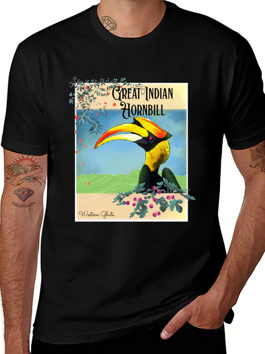 Great Indian Hornbill Graphic Tee