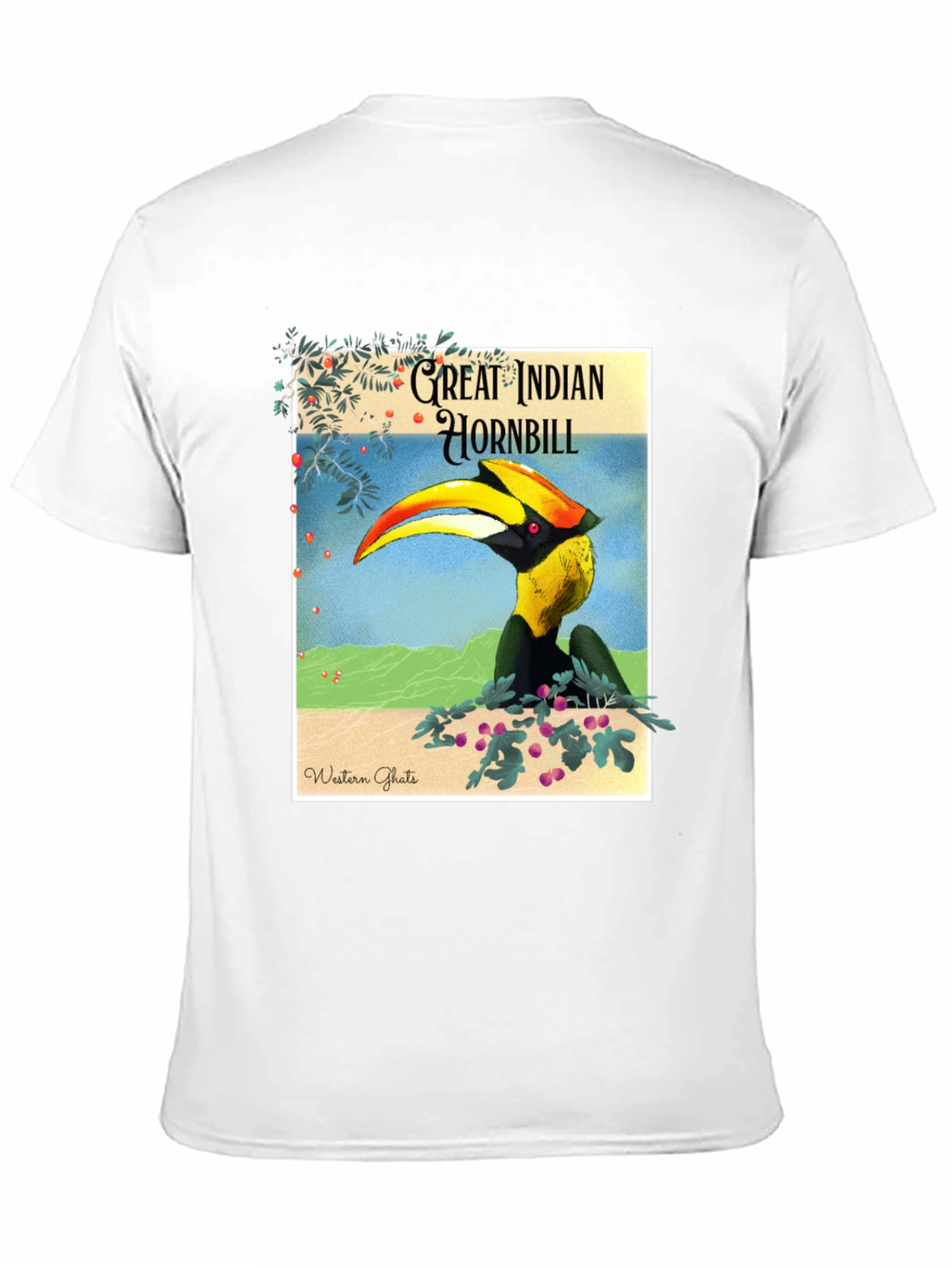 Great Indian Hornbill Graphic Tee