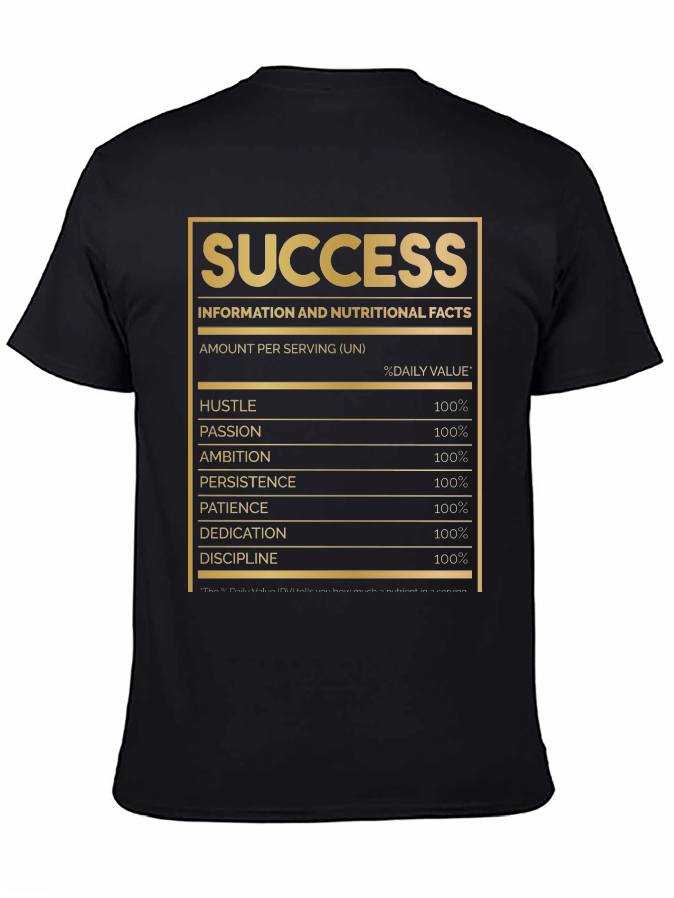 Success Nutrition Facts T-Shirt