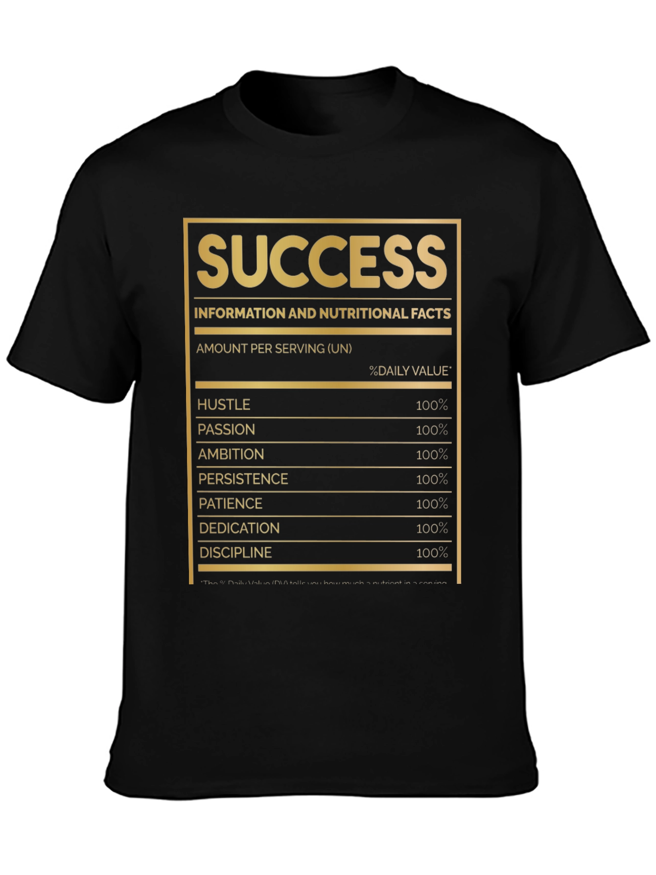 Success Nutrition Facts T-Shirt