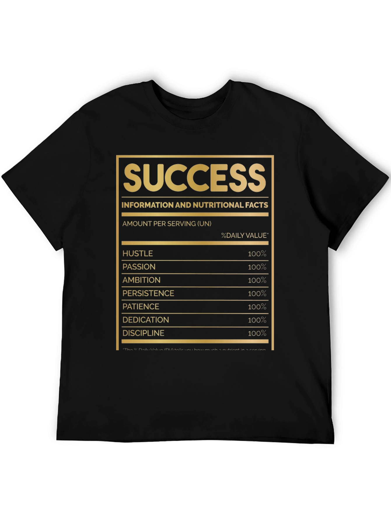 Success Nutrition Facts T-Shirt