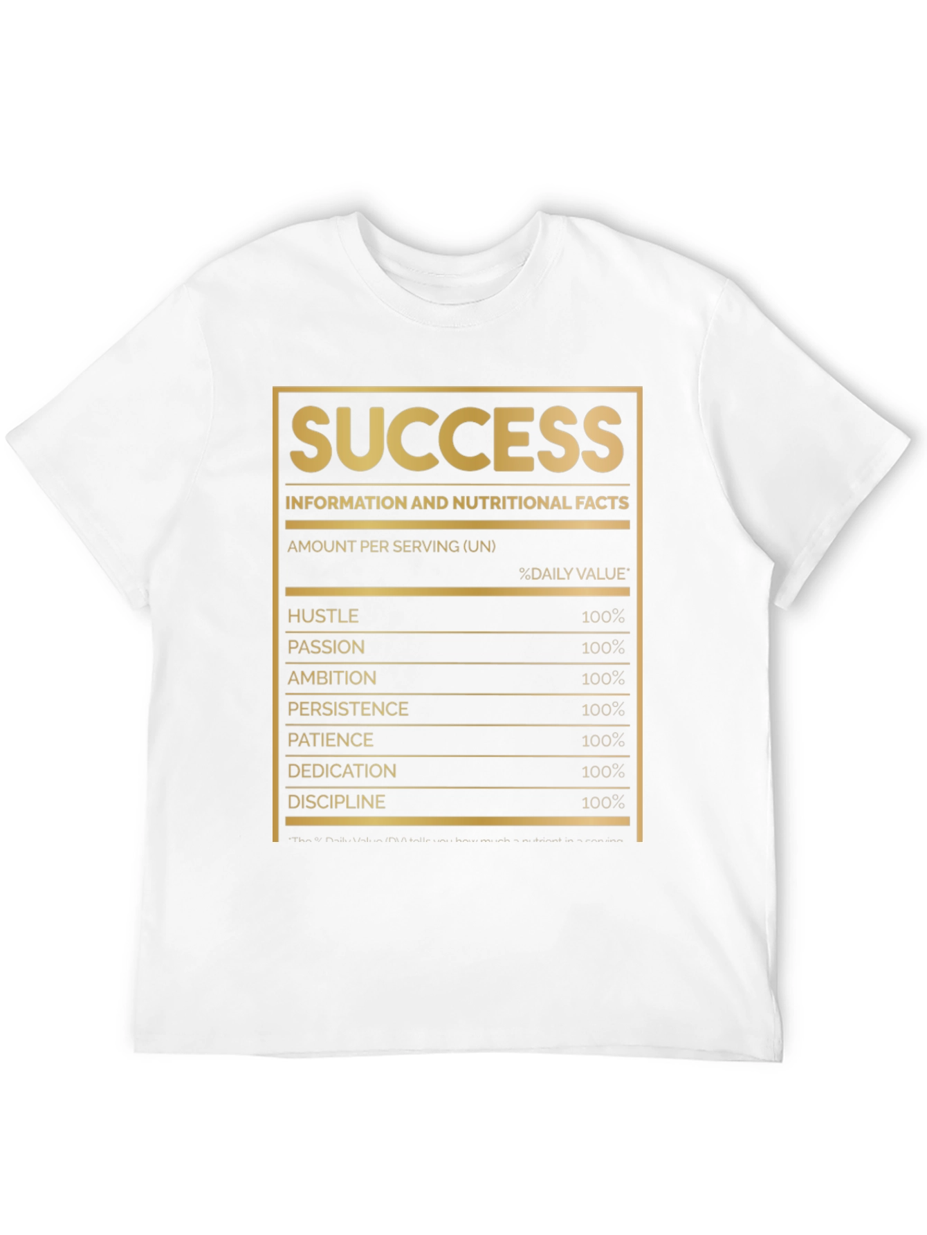 Success Nutrition Facts T-Shirt