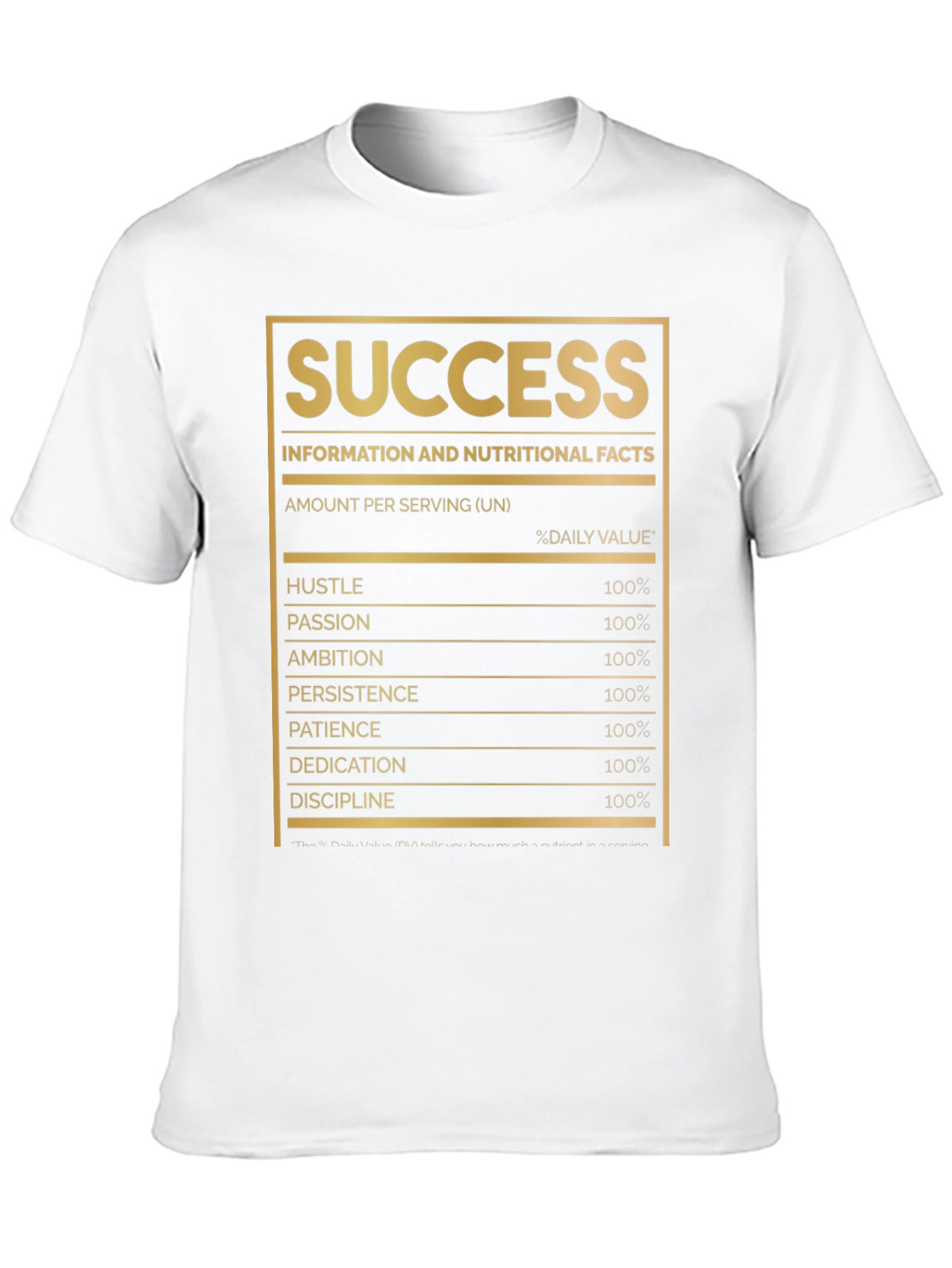 Success Nutrition Facts T-Shirt
