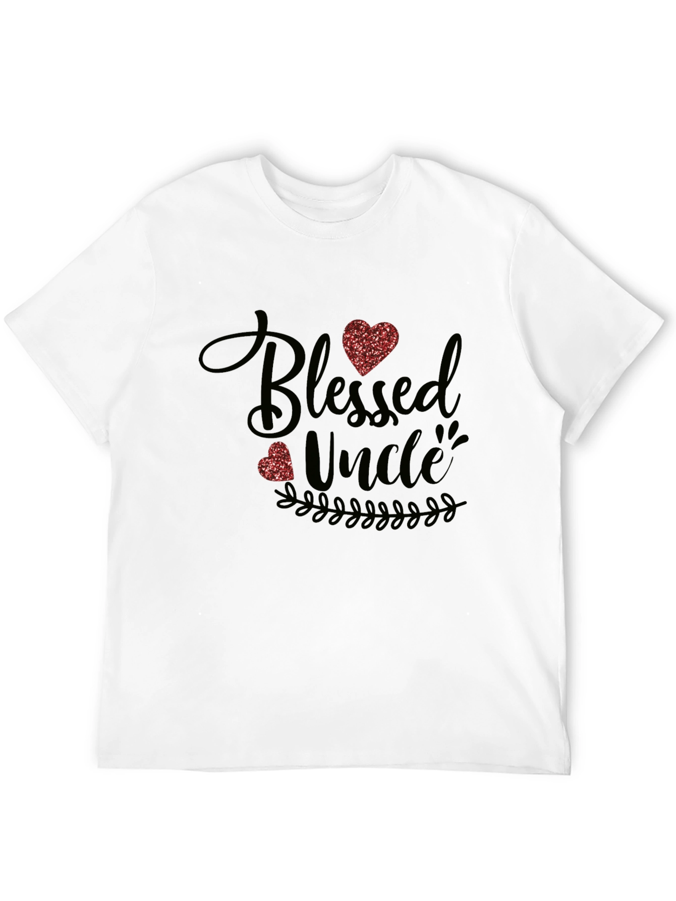 Blessed Uncle Graphic T-Shirt - Black