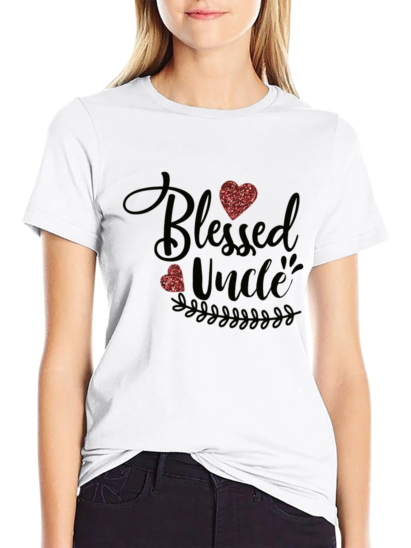 Blessed Uncle Graphic T-Shirt - Black