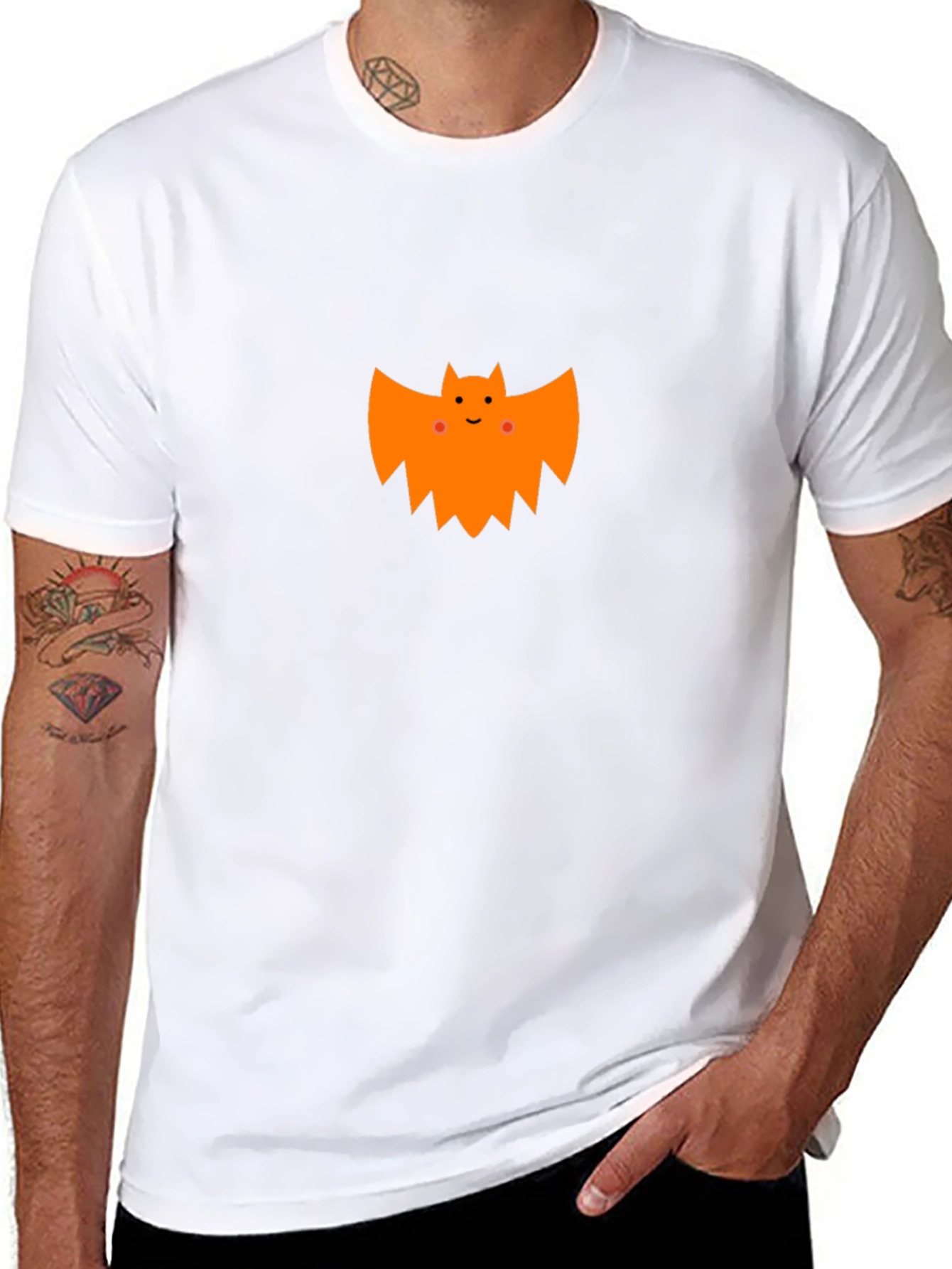 Cute Halloween Bat Graphic T-Shirt