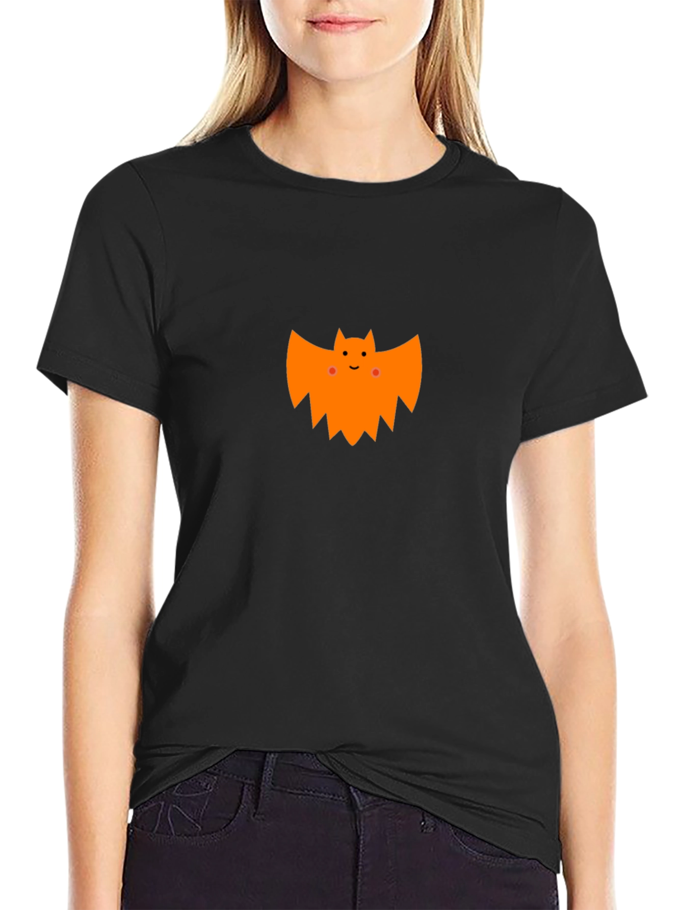 Cute Halloween Bat Graphic T-Shirt