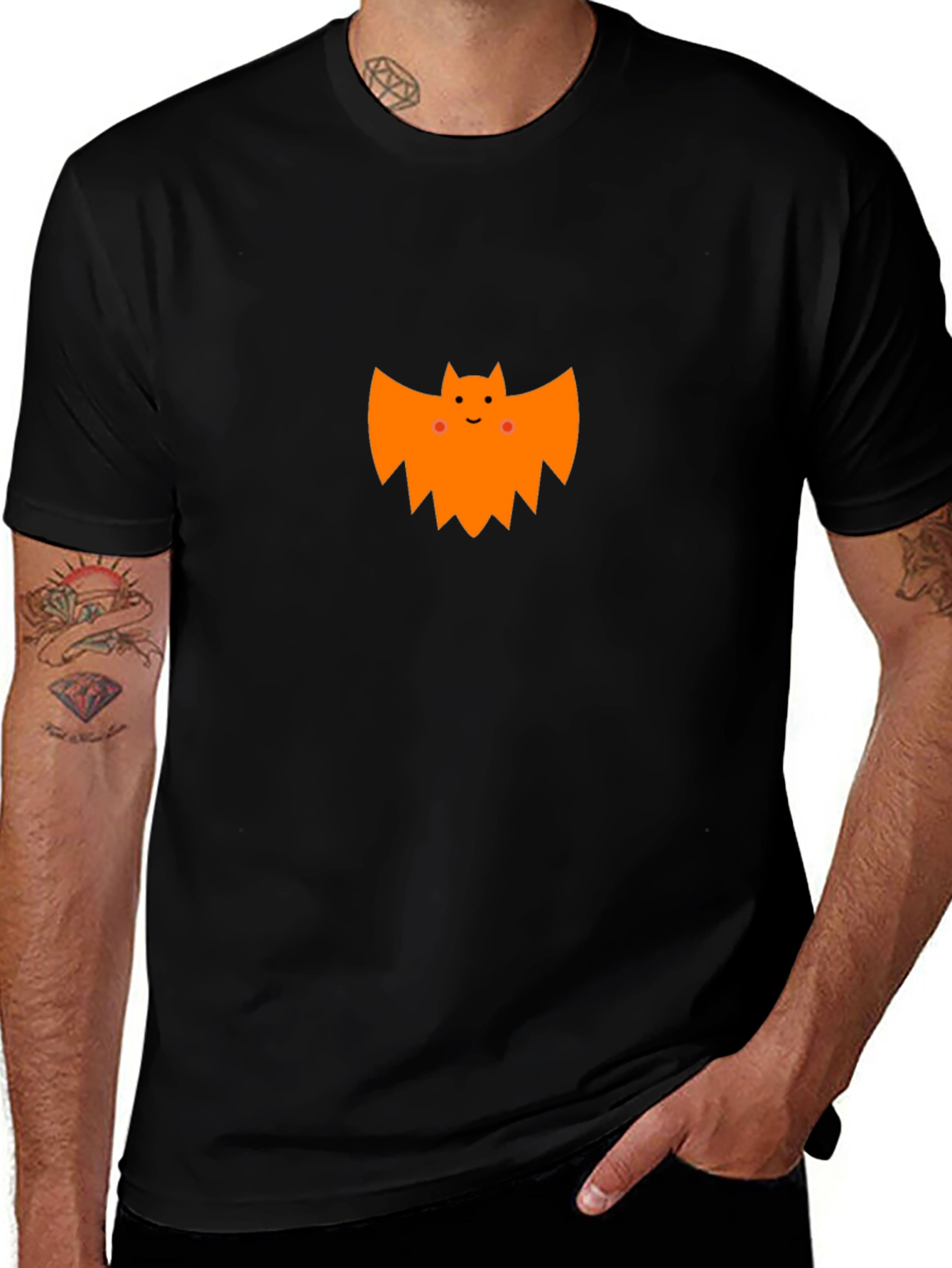 Cute Halloween Bat Graphic T-Shirt