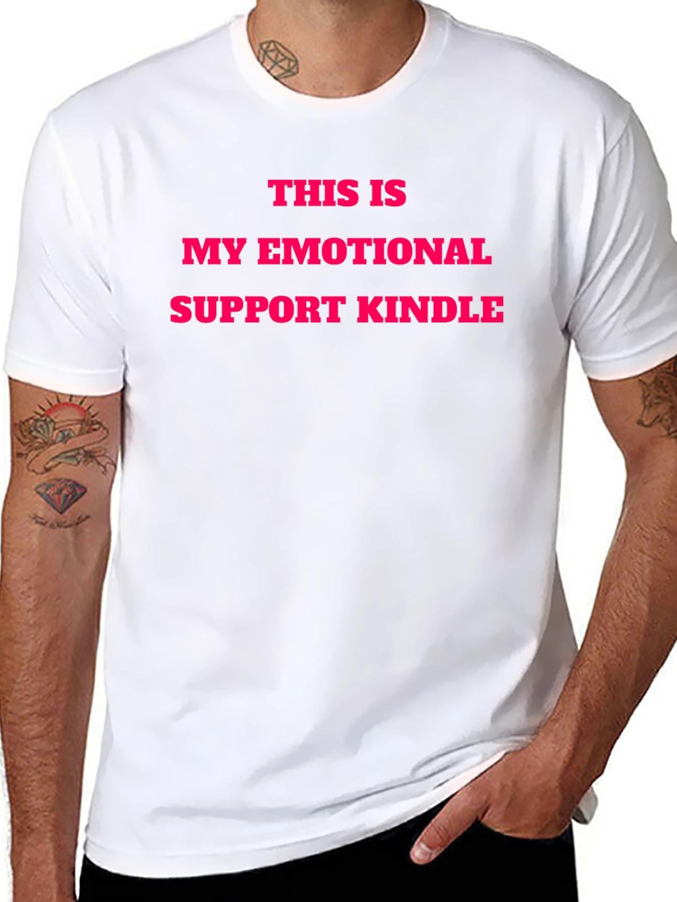 Emotional Support Kindle T-Shirt
