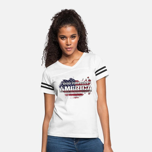 God Protect America American Flag Patriotic