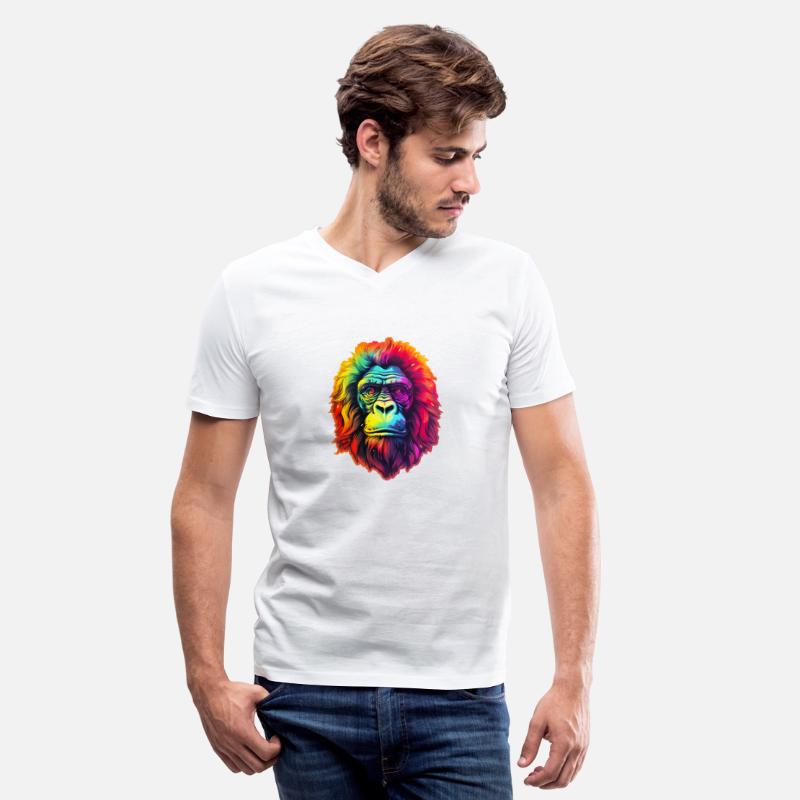 Gorilla Chic in Vibrant Psychedelic Zoo