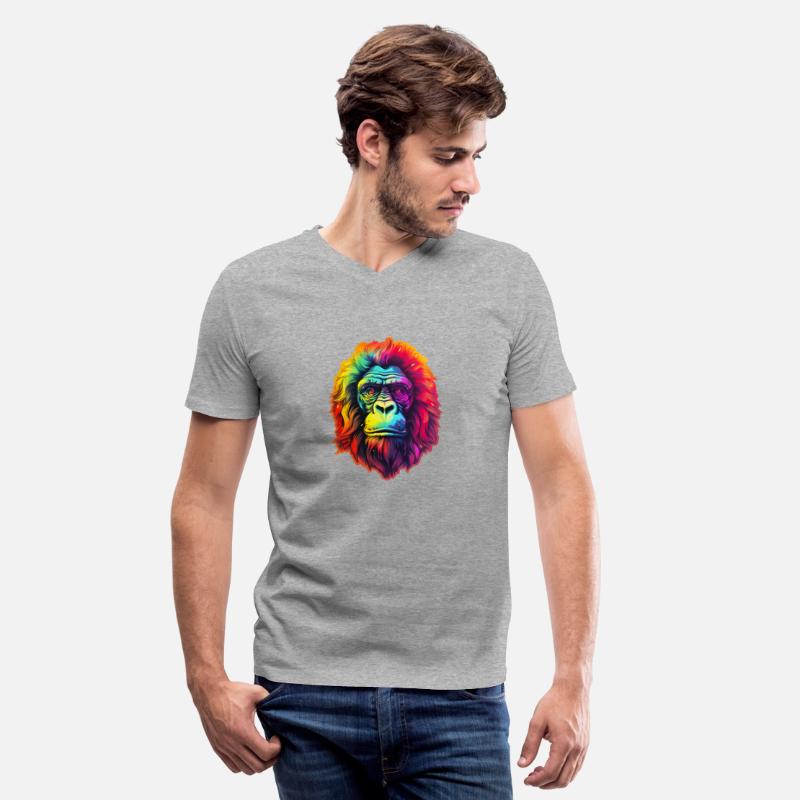 Gorilla Chic in Vibrant Psychedelic Zoo