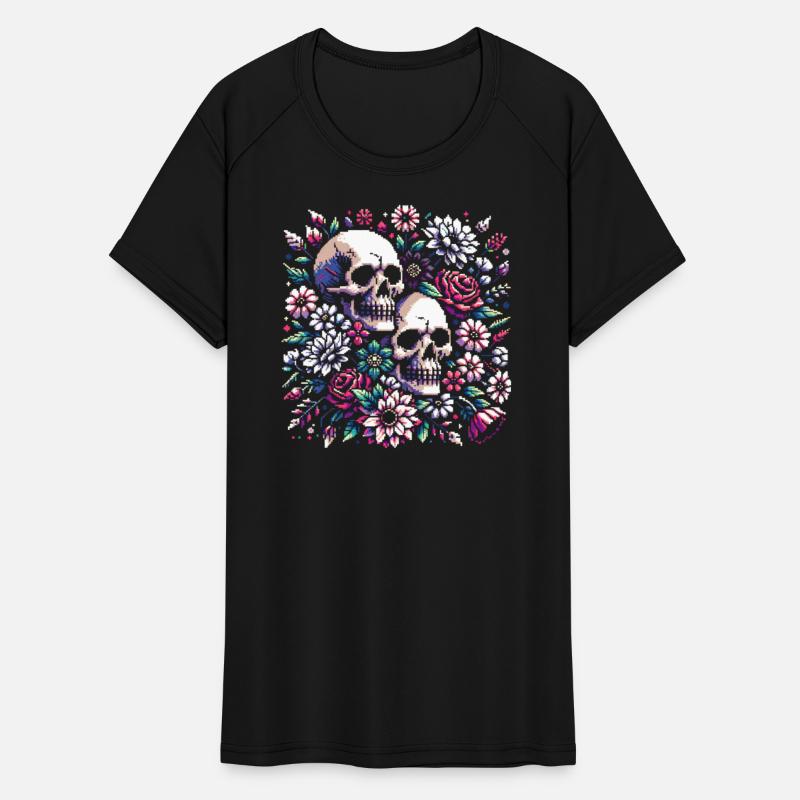 Gothic Garden: Floral Skull Art