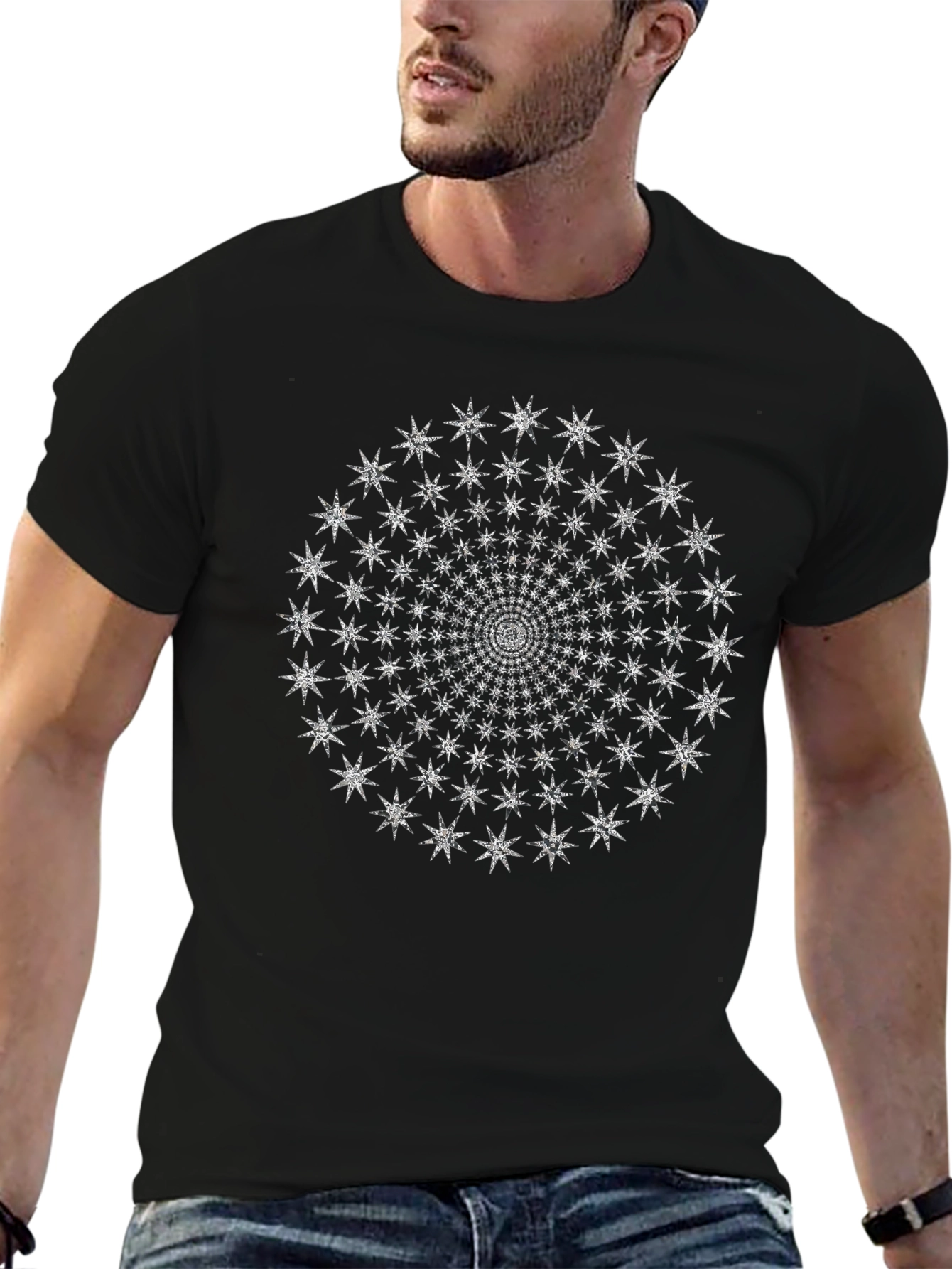 Celestial Starburst Graphic T-Shirt
