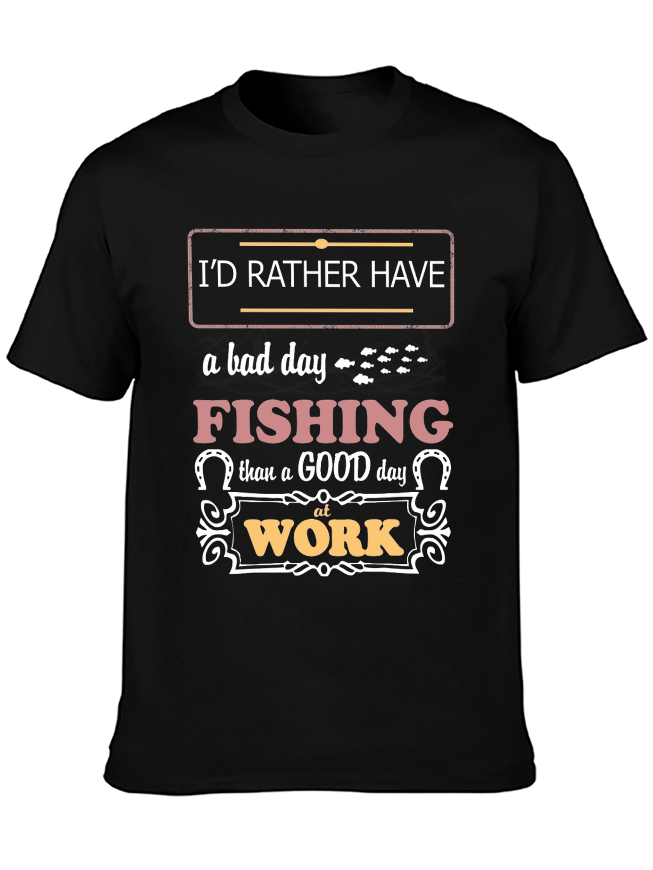 Fishing Over Work Graphic Tee