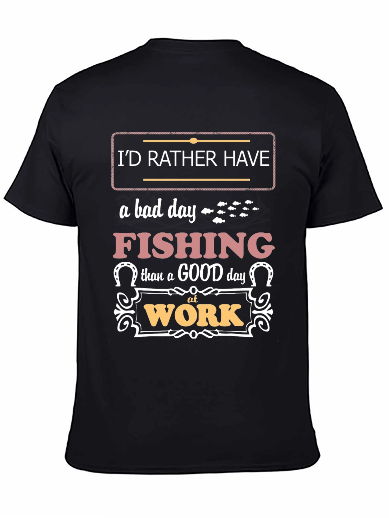 Fishing Over Work Graphic Tee