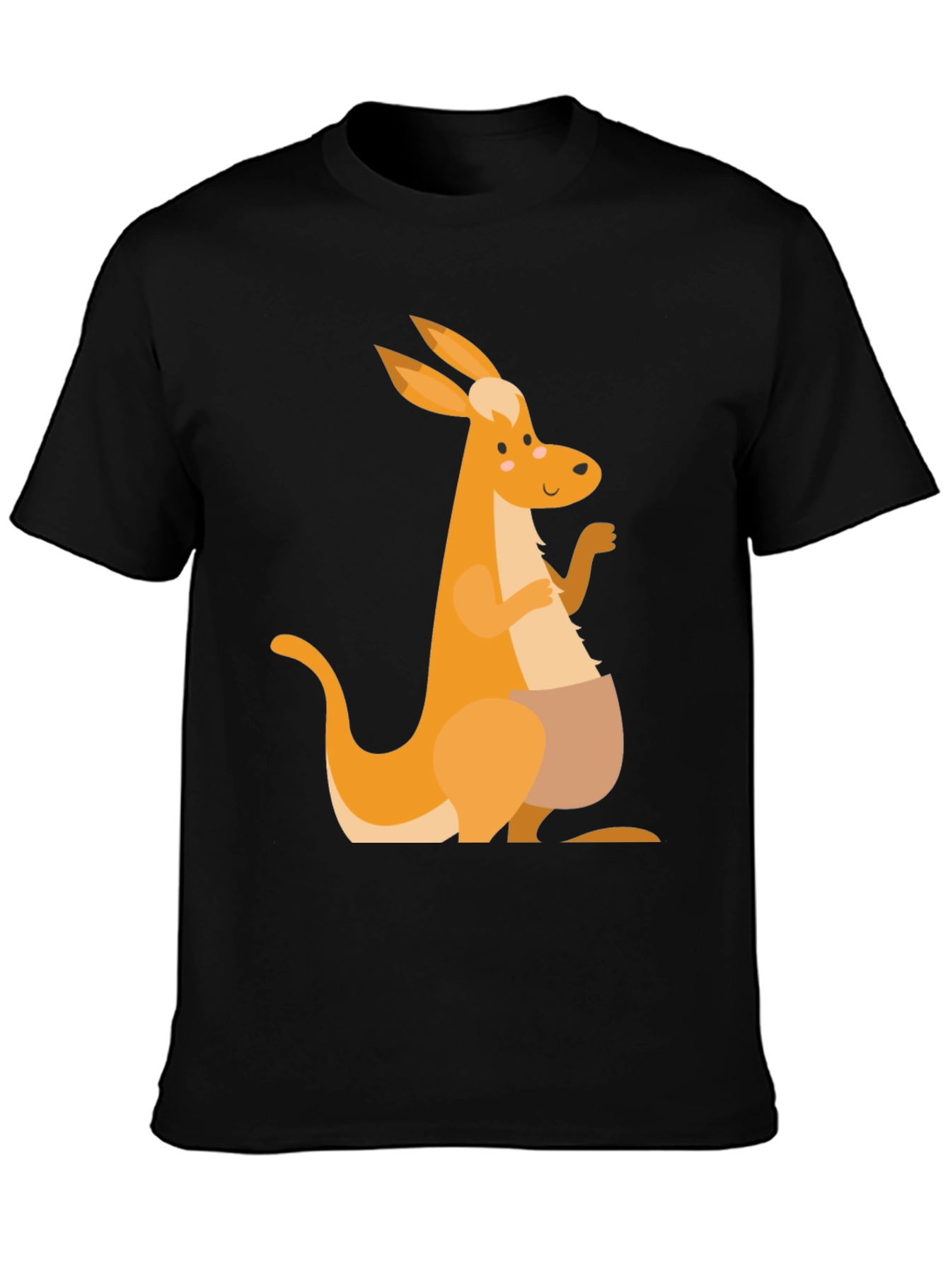 Kangaroo Graphic Tee - Mens Black T-Shirt