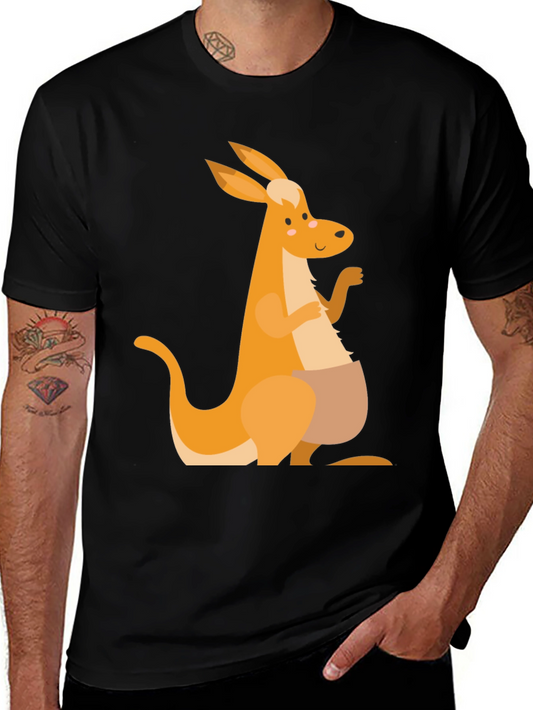 Kangaroo Graphic Tee - Mens Black T-Shirt