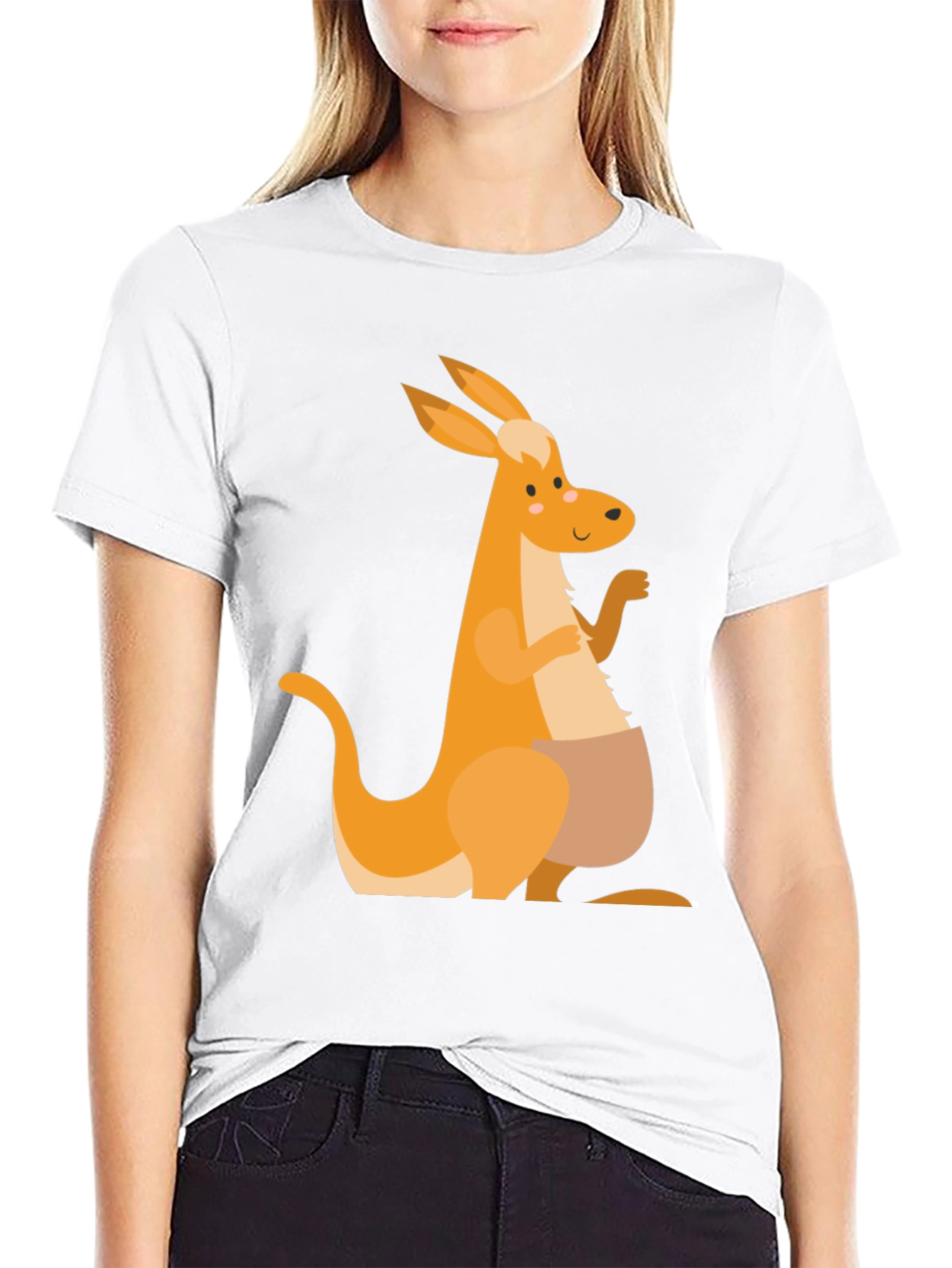 Kangaroo Graphic Tee - Mens Black T-Shirt