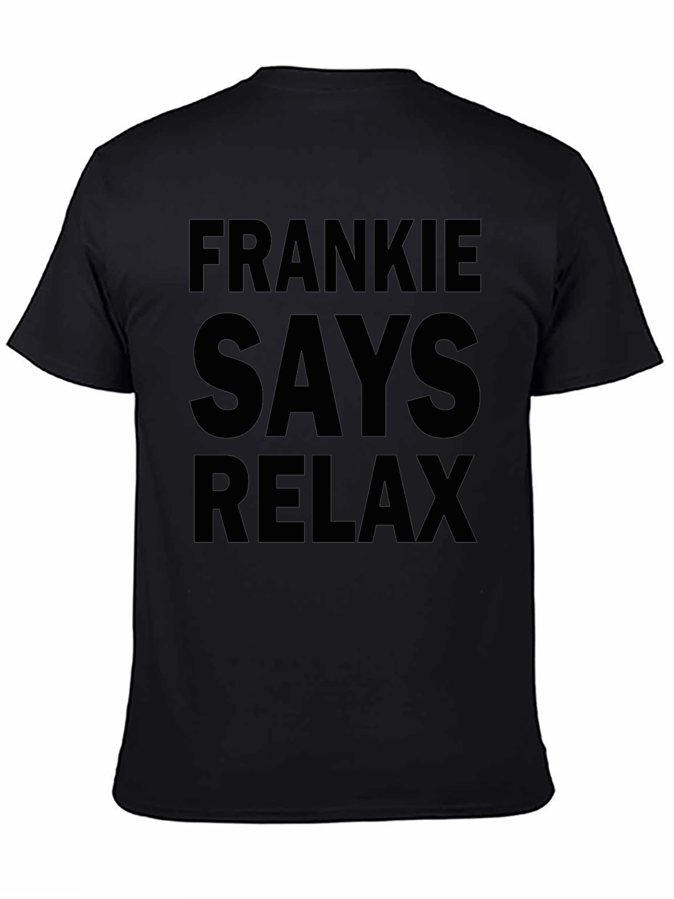 Frankie Says Relax Graphic T-Shirt - Black