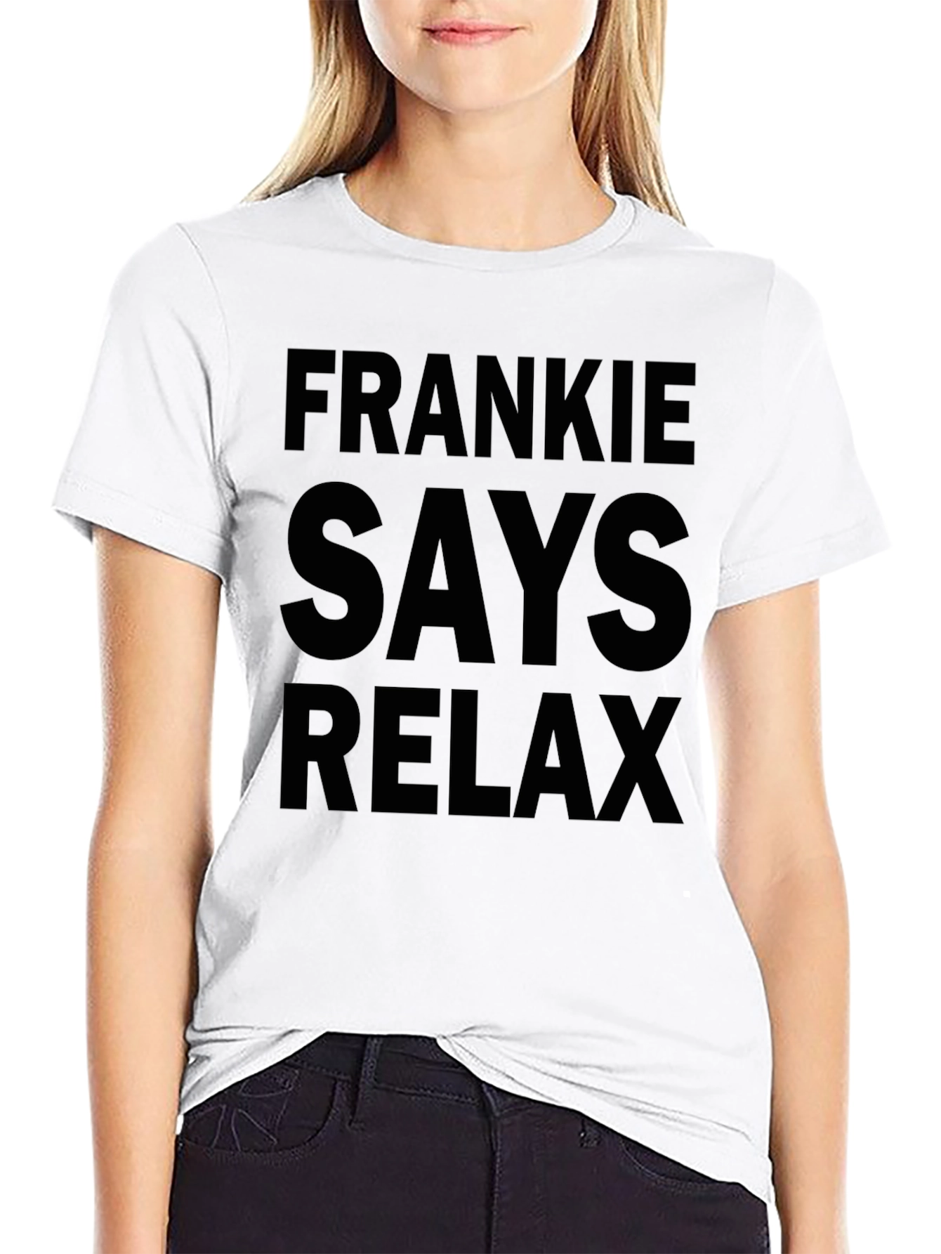 Frankie Says Relax Graphic T-Shirt - Black