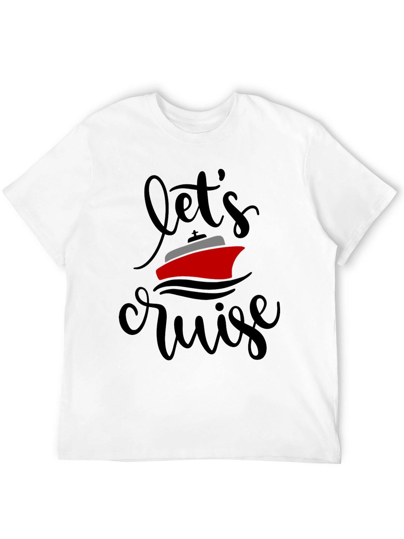 Lets Cruise Graphic Tee - Black Crewneck
