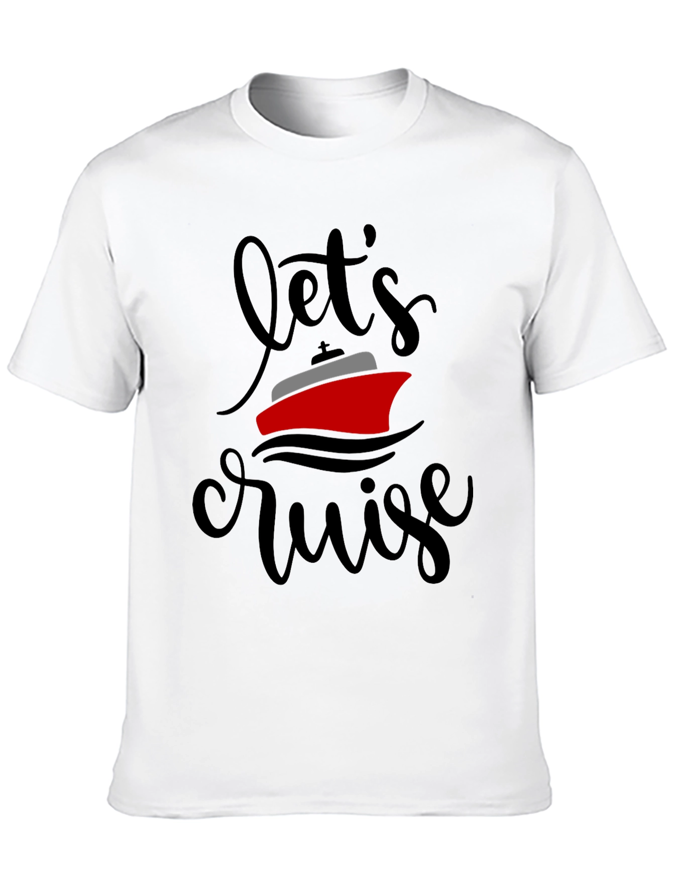 Lets Cruise Graphic Tee - Black Crewneck