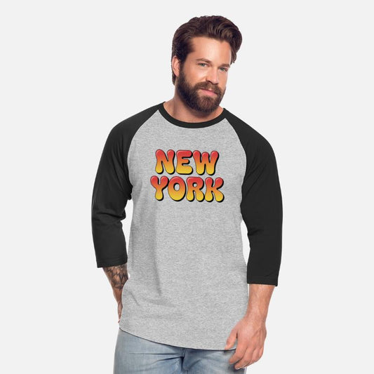Gradient "New York" Drip Typography Design