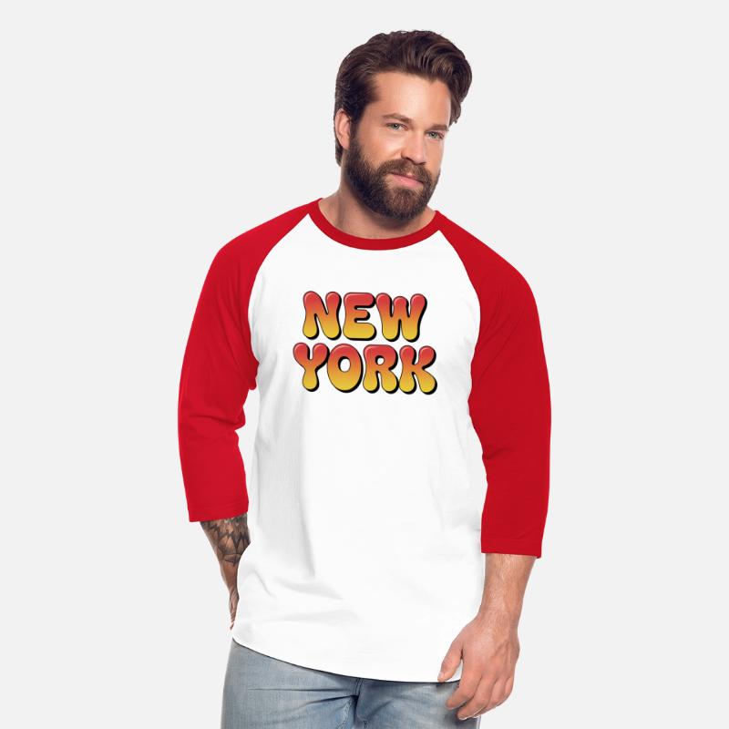 Gradient "New York" Drip Typography Design