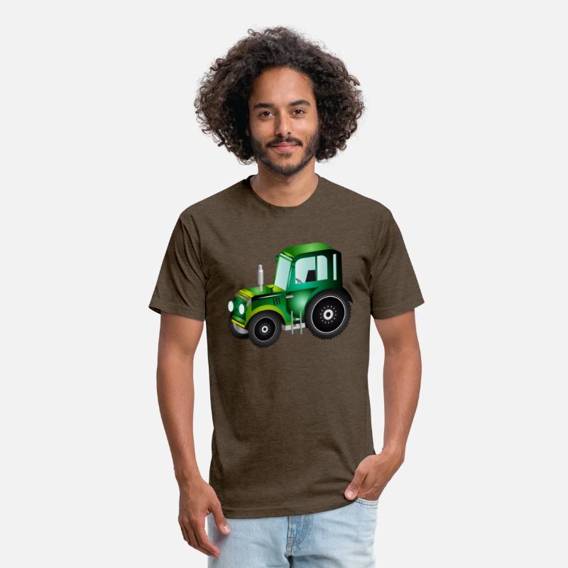 green 3D tractor for tractor and farm fans