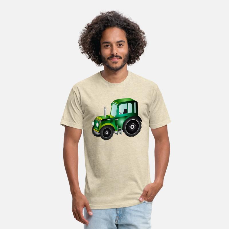 green 3D tractor for tractor and farm fans