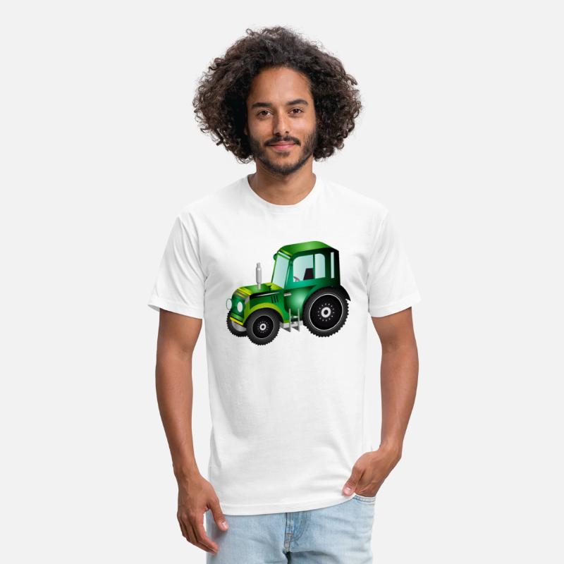 green 3D tractor for tractor and farm fans