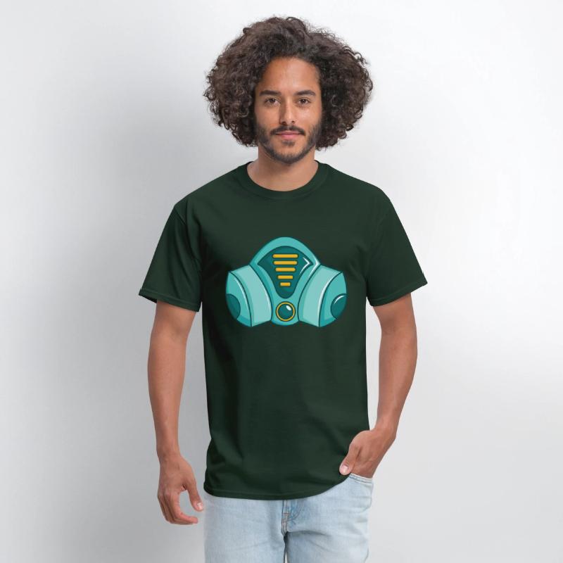 Green Comic Face Protection Nuclear Gas Mask
