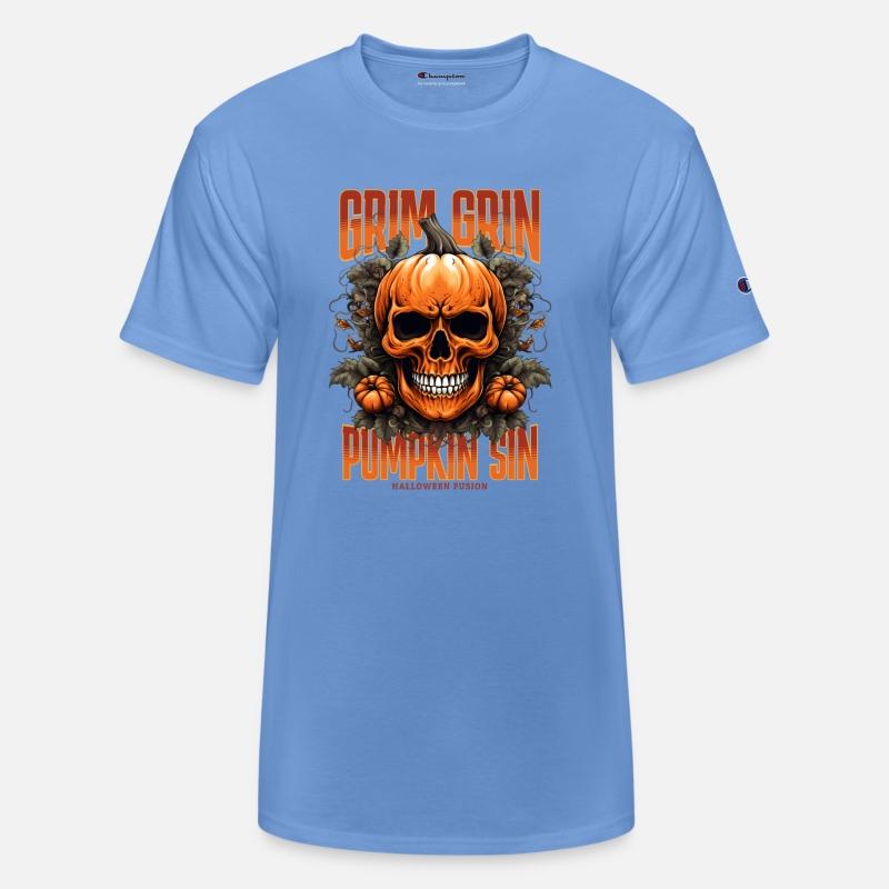 Grim Grin Pumpkin Sin Halloween Skull