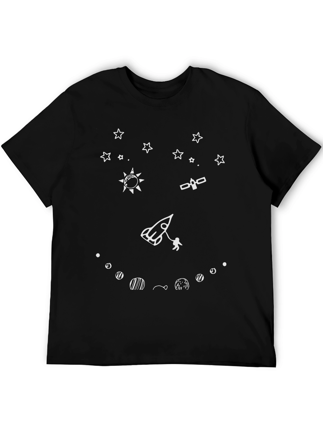 Space Graphic Black T-Shirt