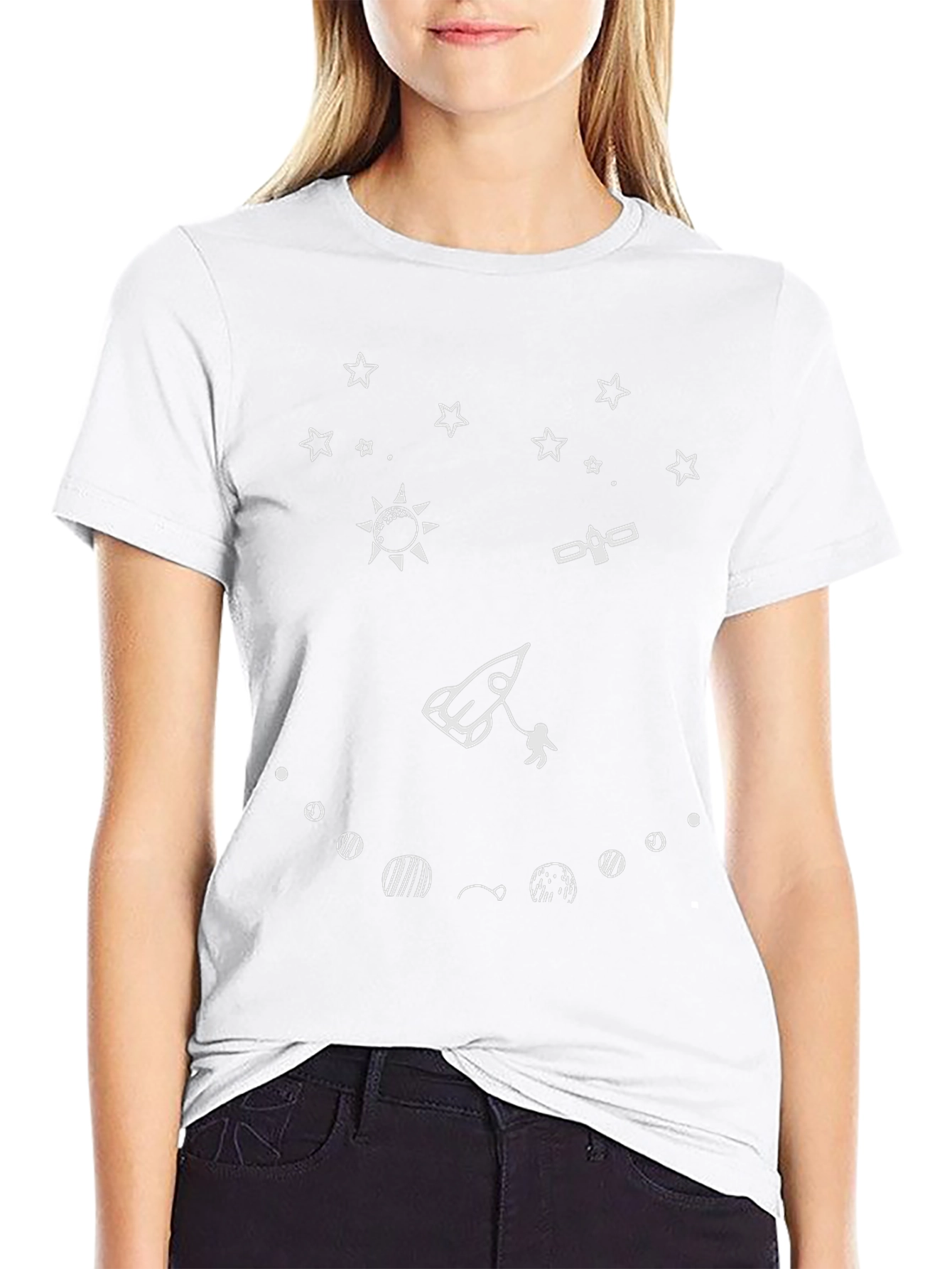 Space Graphic Black T-Shirt