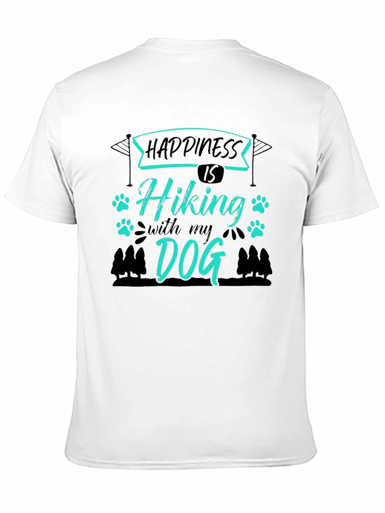 Happiness is Hiking with My Dog Tee