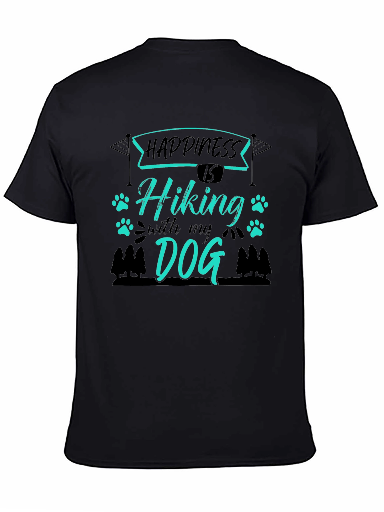 Happiness is Hiking with My Dog Tee