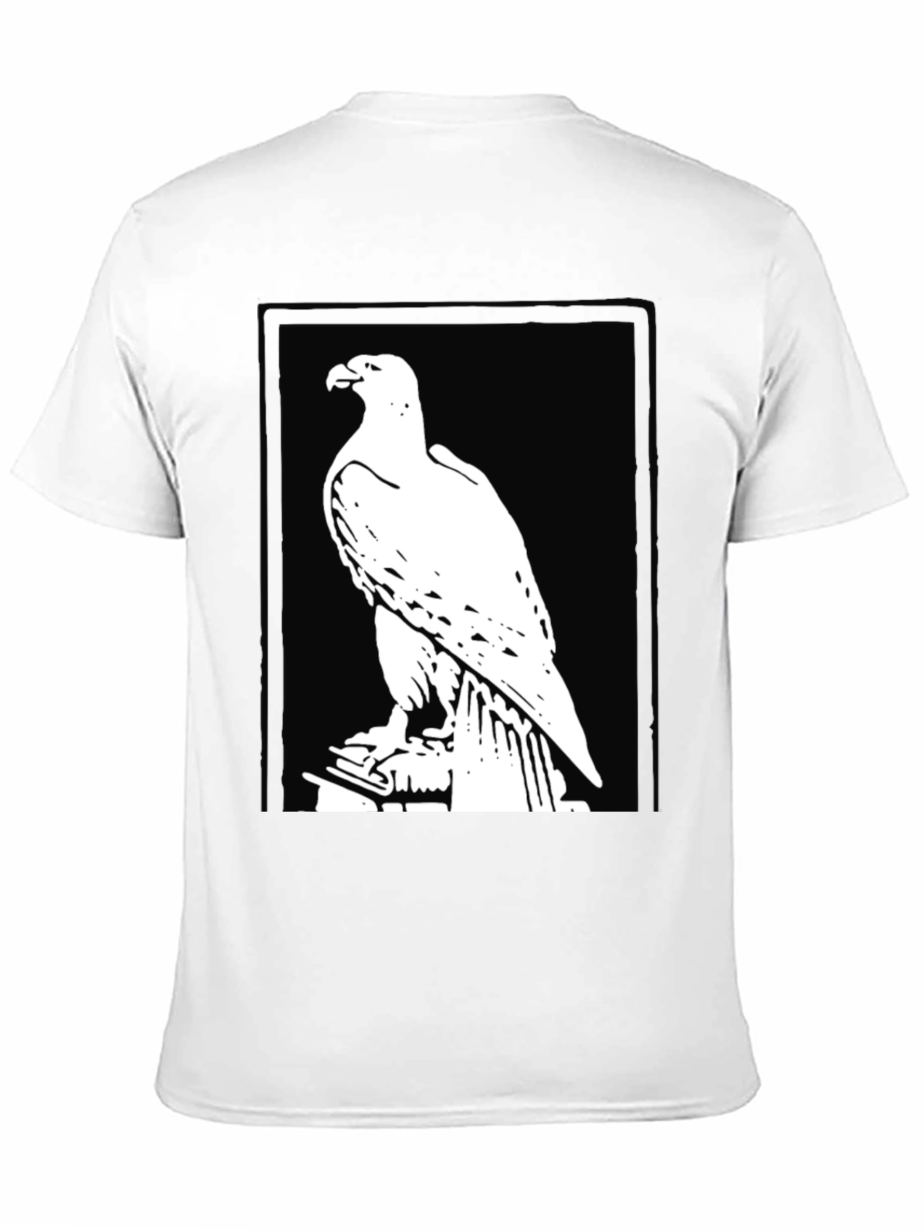 Eagle Graphic Tee - Bold Black Cotton Comfort