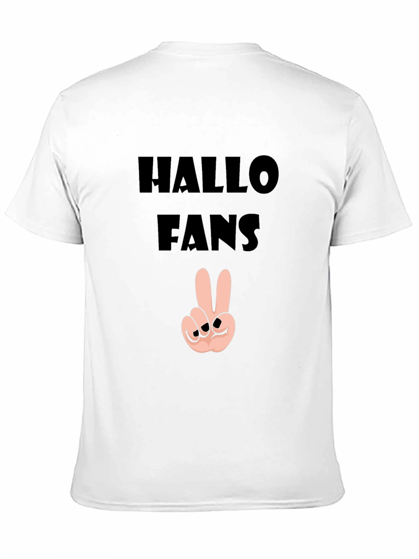 Hallo Fans Black Graphic Tee