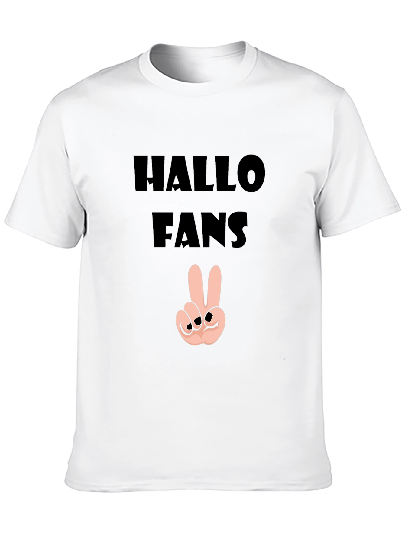 Hallo Fans Black Graphic Tee
