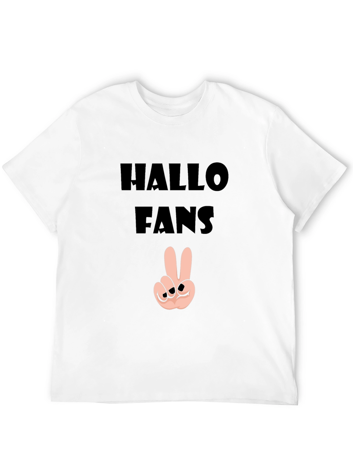 Hallo Fans Black Graphic Tee