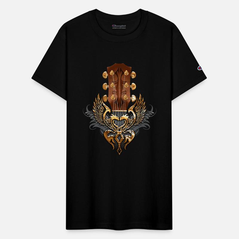 Guitar Head stock twin eagle