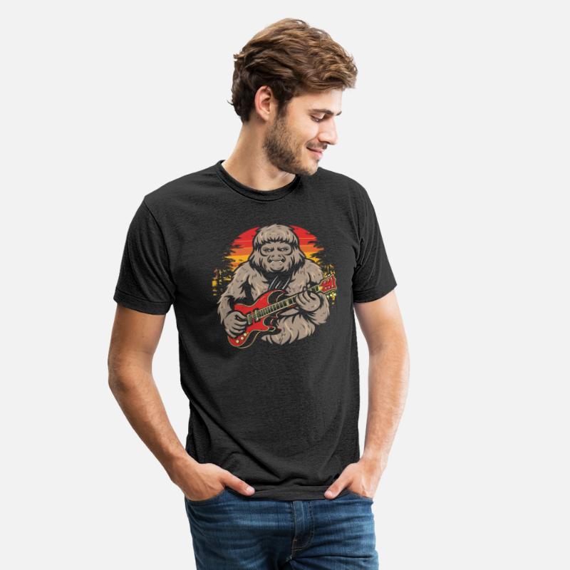 Guitarist Bigfoot T Shirt design premium