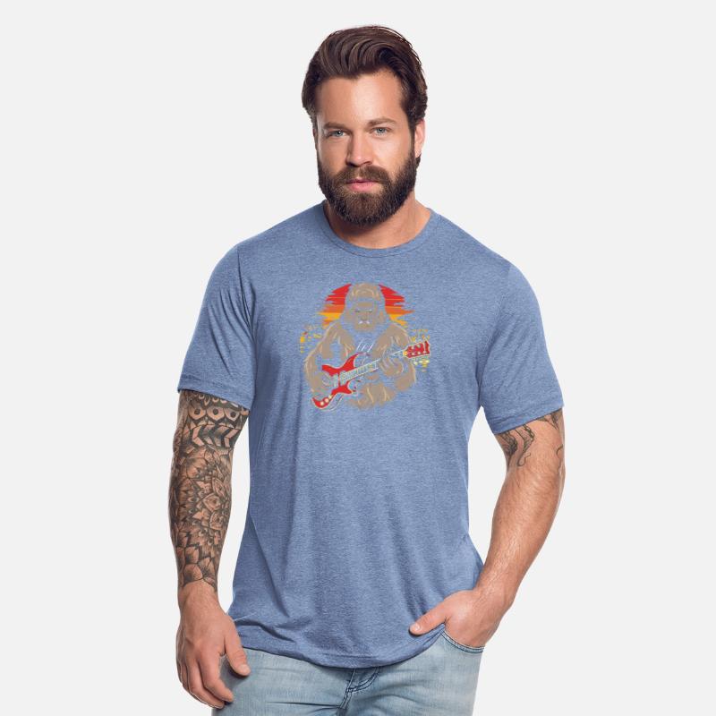 Guitarist Bigfoot T Shirt design premium