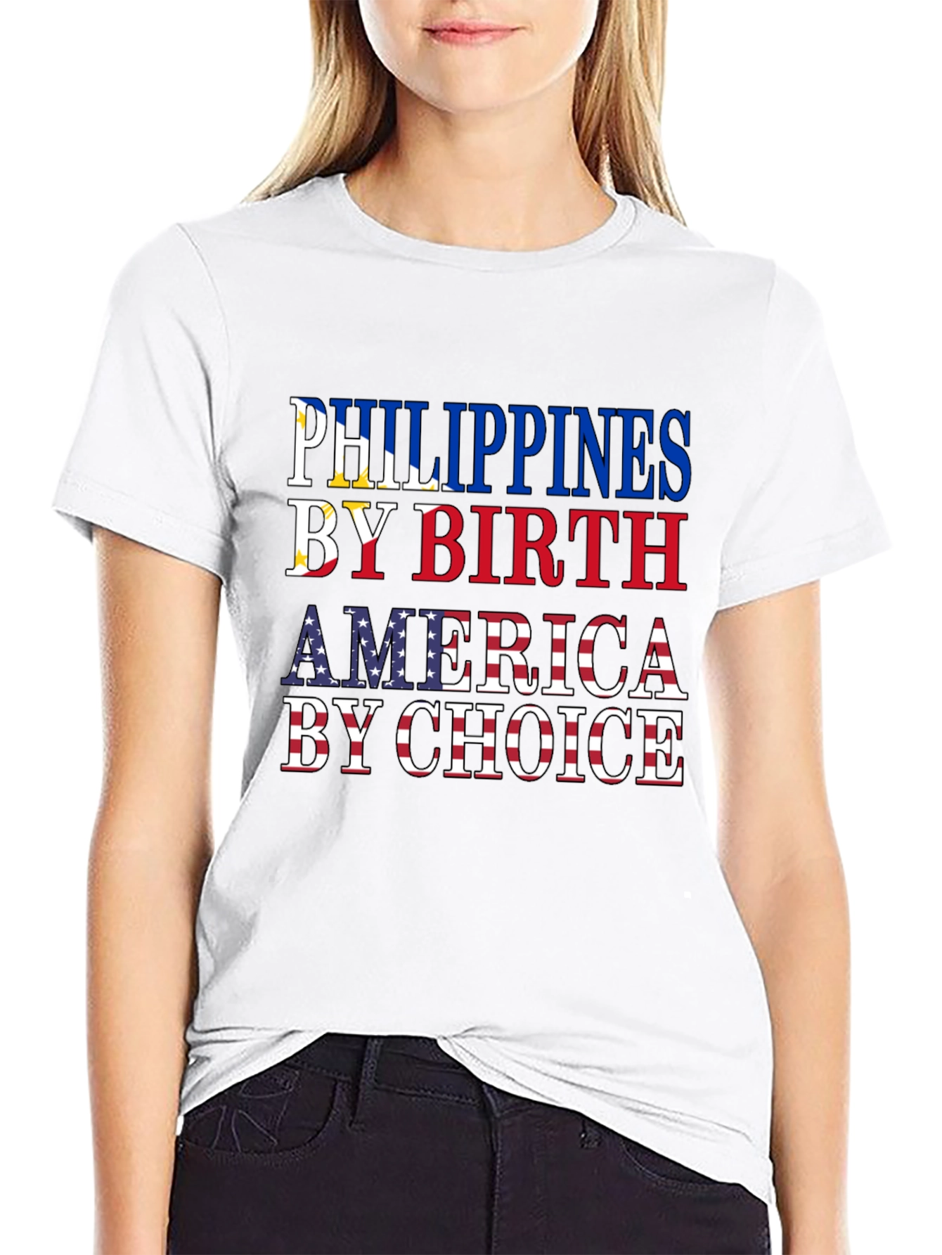 Philippines by Birth America by Choice T-Shirt