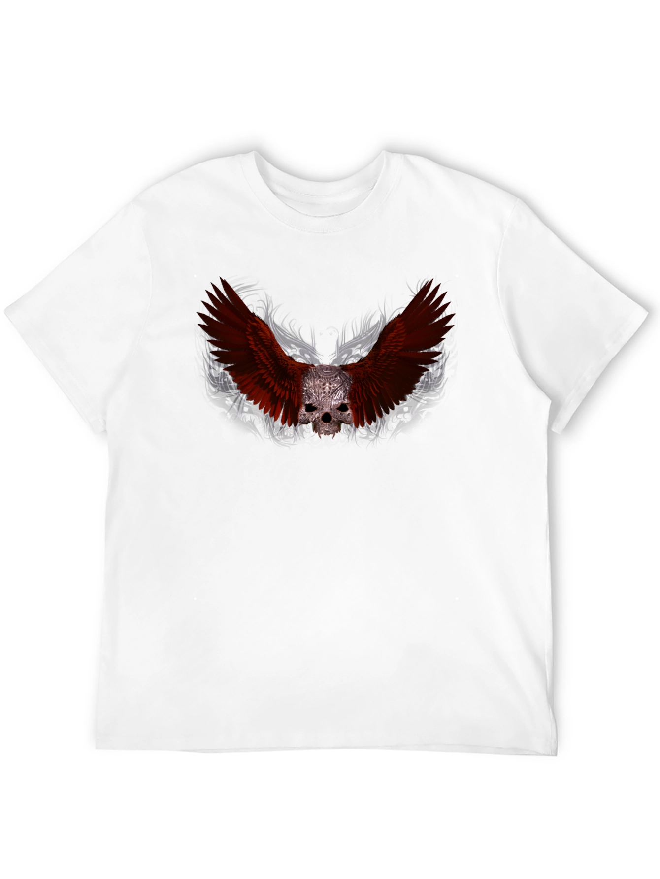 Skull Wings Graphic Tee - Edgy Style