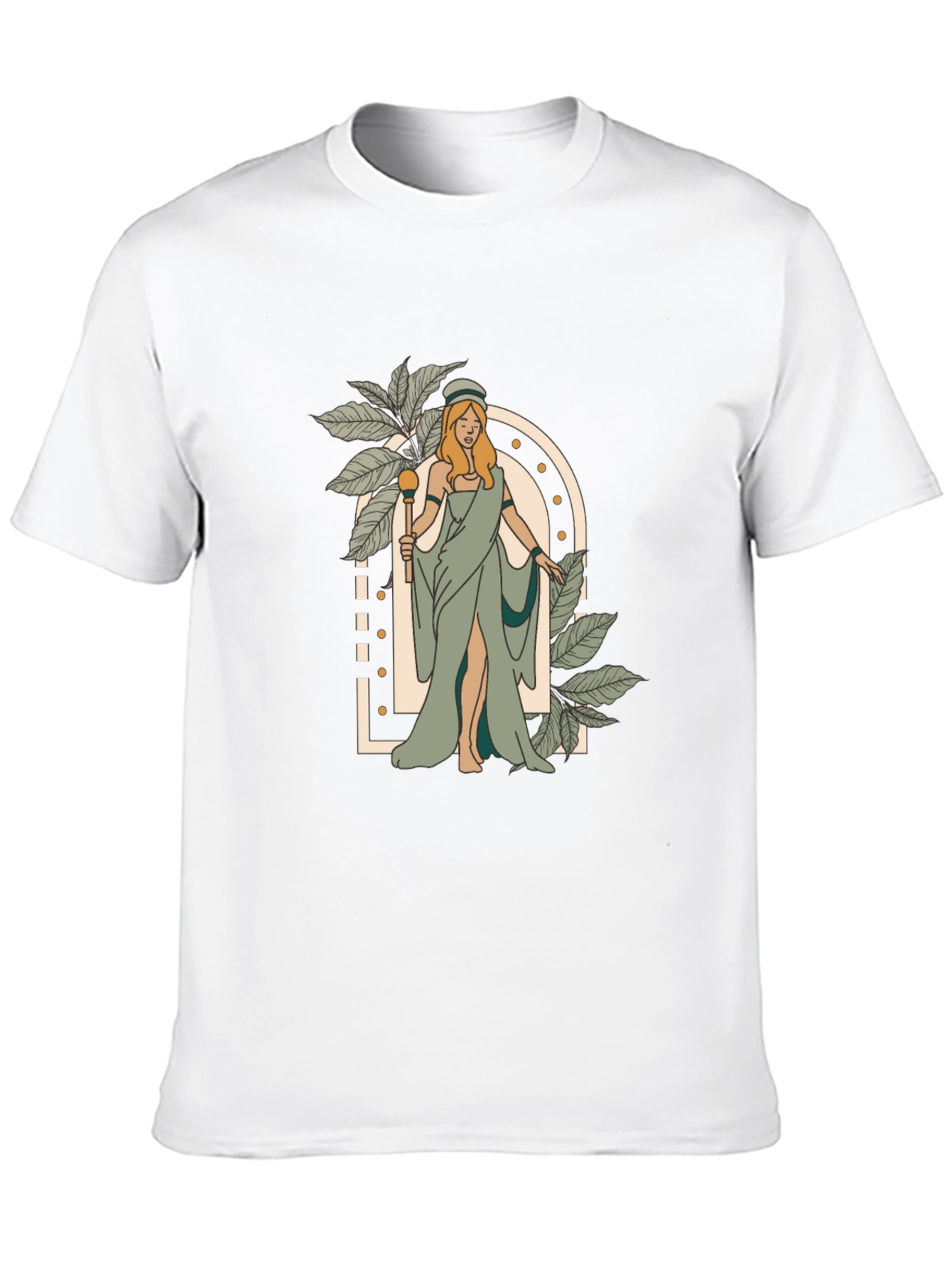 Goddess Graphic Tee - Black Cotton T-Shirt